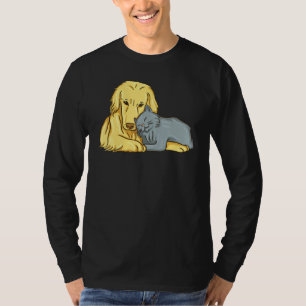 Camiseta Gato de perro lindo amor perros gatos gatos Mascot