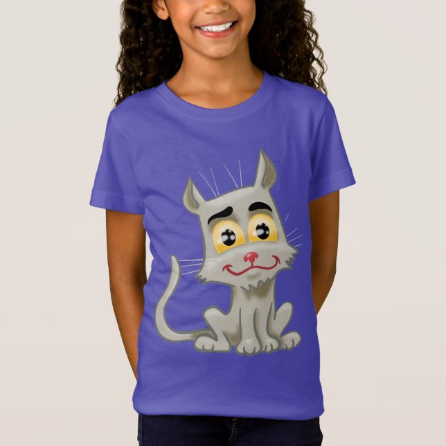 Camiseta Gato de Personalizado Adorable (Anverso)