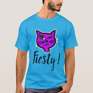 Camiseta Gato de Personalizado púrpura suave