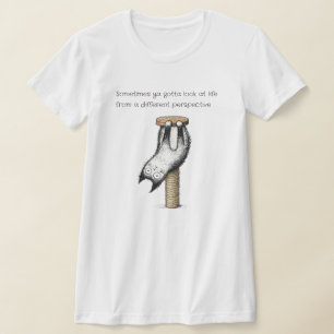 Camiseta Gato de Perspectiva Diferente Vida