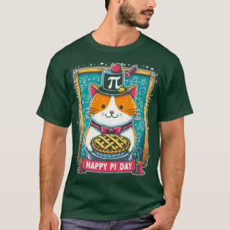 Camiseta Gato de Pi Day niños graciosos Hombres y Mujeres y