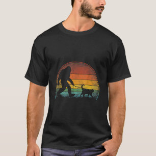 Camiseta Gato de pie grande Sasquatch Regalo de amante del 