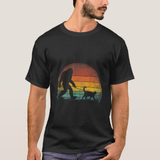 Camiseta Gato de pie grande Sasquatch Regalo de amante del