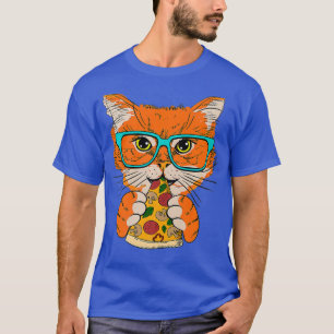 Camiseta Gato de pimientos Pepperoni Pizza Gato Enamorado A