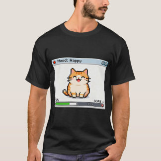 Camiseta Gato de píxeles sintiéndose bien – Estado Feliz de