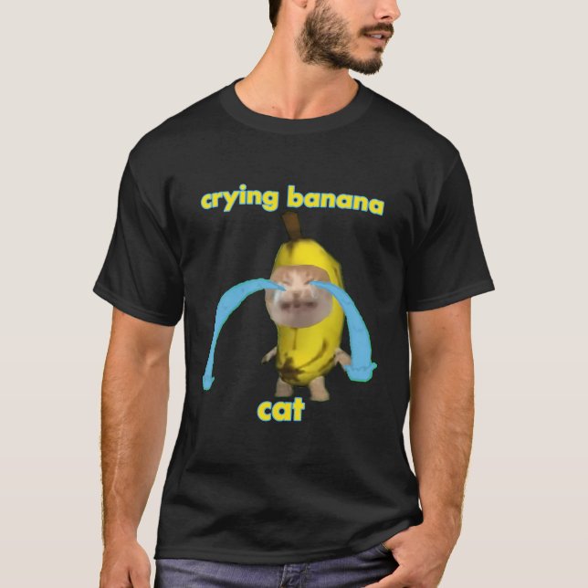 Camiseta Gato de plátano en llanto (Anverso)