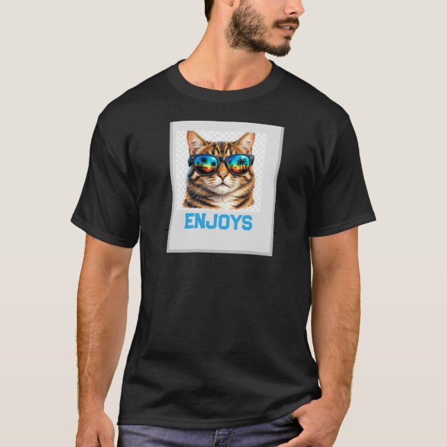 Camiseta Gato de playa (Anverso)