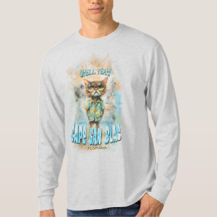 Camiseta Gato de playa de Cape San Blas Florida