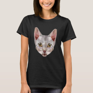 Camiseta Gato de polígono Gato Gatito Geométrico Katzenmama