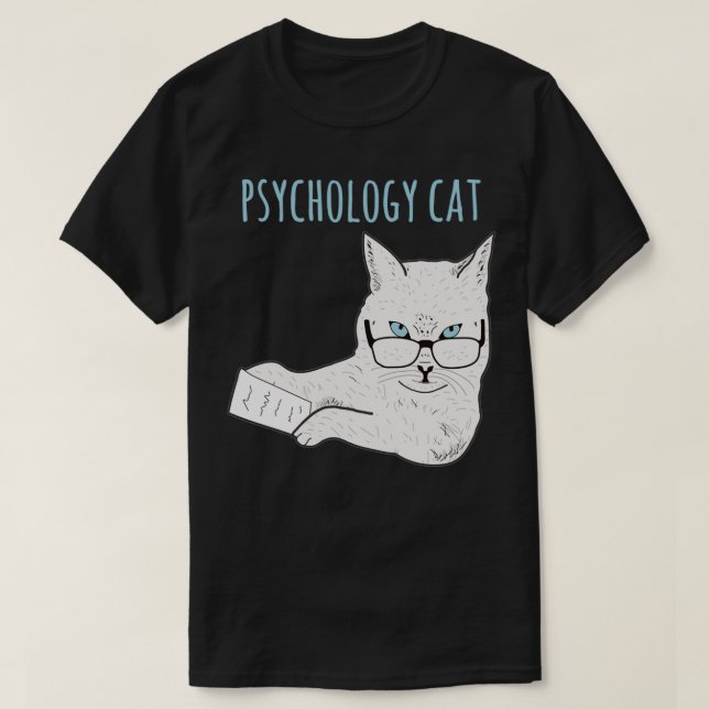 Camiseta Gato de psicología (Diseño del anverso)