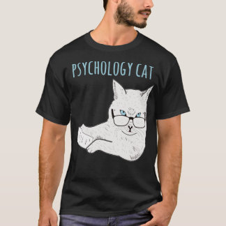 Camiseta Gato de psicología