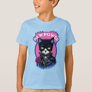 Camiseta Gato de Punk de energía de la palanca