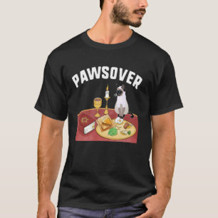 Camiseta Gato de Purim Pawsover Curiosamente Sentado En La