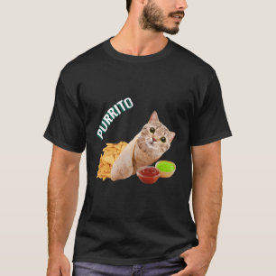 Camiseta Gato De Purrito En Un Burrito