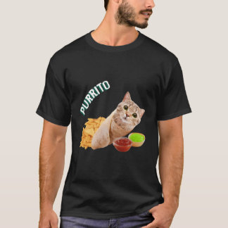Camiseta Gato De Purrito En Un Burrito