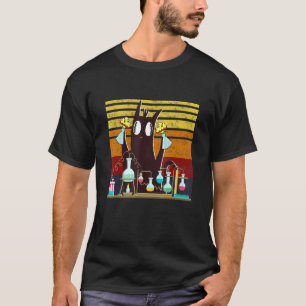 Camiseta Gato de Química Como Químico Ciencia Natural