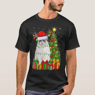 Camiseta Gato de Ragdoll Navidades navideños navidad en San