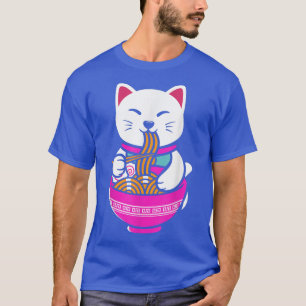 Camiseta Gato de Ramen Anime Neko Gift Kawaii 1175