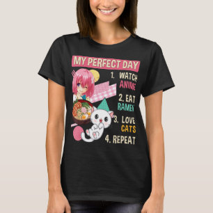 Camiseta Gato de Ramen Kawaii Anime Funcionario japonés de