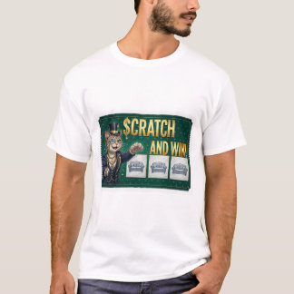 Camiseta Gato de Rascay Gana — Gato divertido de billete de