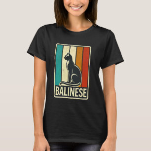 Camiseta Gato de raza balinesa Amante de gatitos Animal Mas