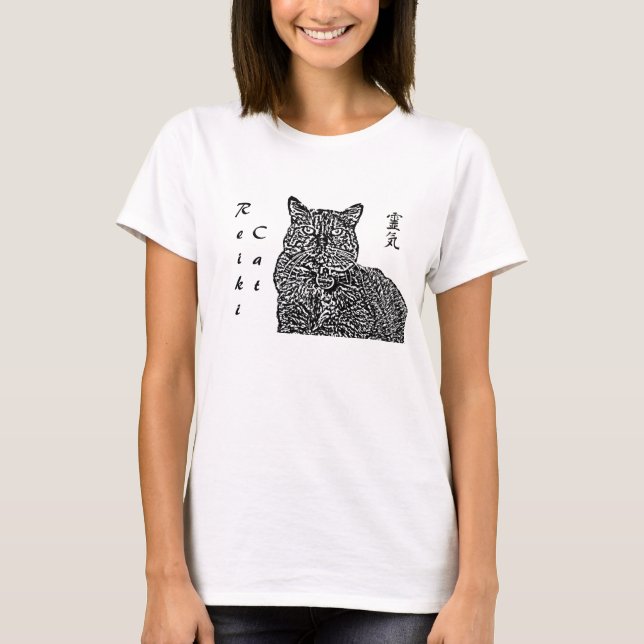 Camiseta Gato de Reiki (Anverso)