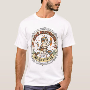 Camiseta Gato de renovación de hogar de bricolaje Gato de r