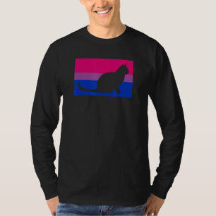 Camiseta Gato de rescate lindo amor Gay Bisexual Bandera de