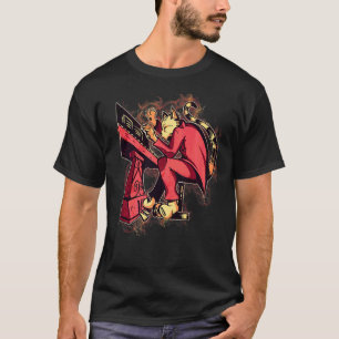 Camiseta Gato de salpicaduras de agua tocando el piano