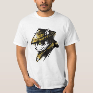 Camiseta Gato de Samurai