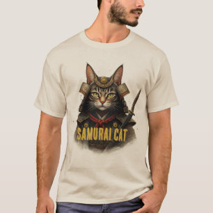 Camiseta Gato de Samurai