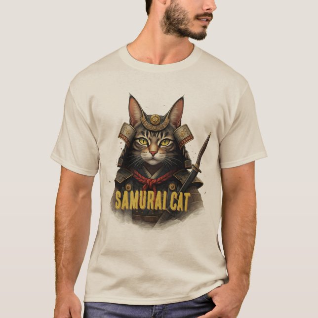 Camiseta Gato de Samurai (Anverso)