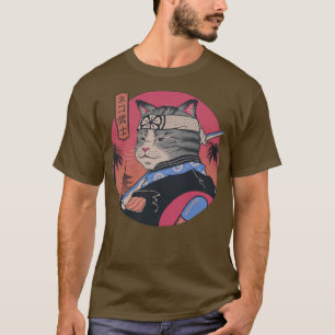 Camiseta Gato de Samurai