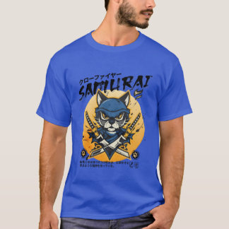 Camiseta Gato de Samurai Gato Ninja Gato Assassin Gato Gato
