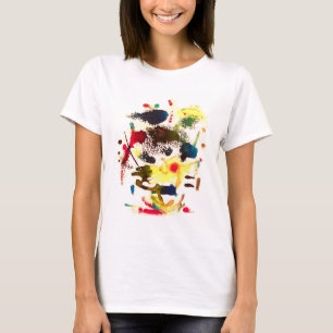Camiseta Gato de Samurai Resumen Arte Hankamer Artjunkhaus