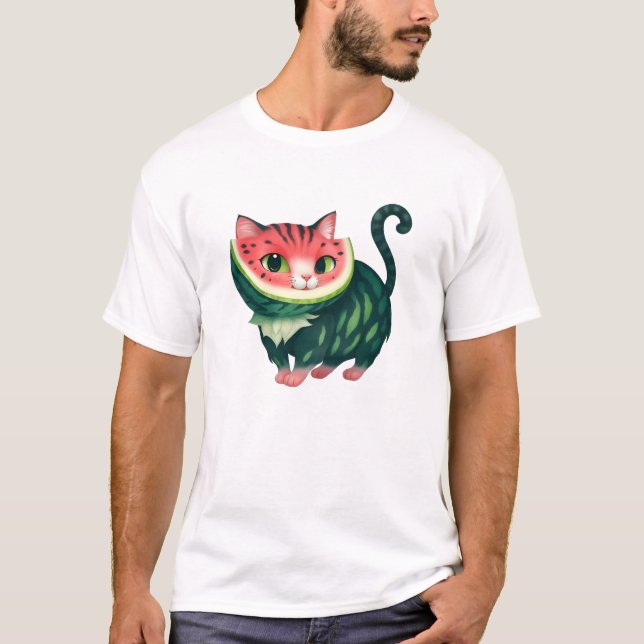 Camiseta Gato de sandía (Anverso)