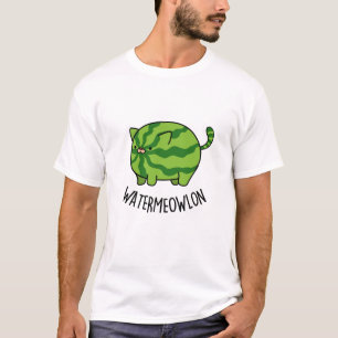 Camiseta Gato de sandía divertida