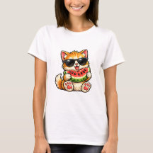 Gato de sandía genial