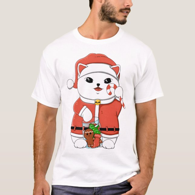 Camiseta Gato de Santa Lucky (Anverso)