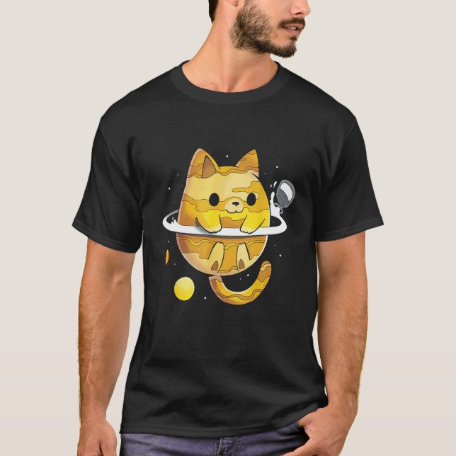 Camiseta Gato de Saturno (Anverso)