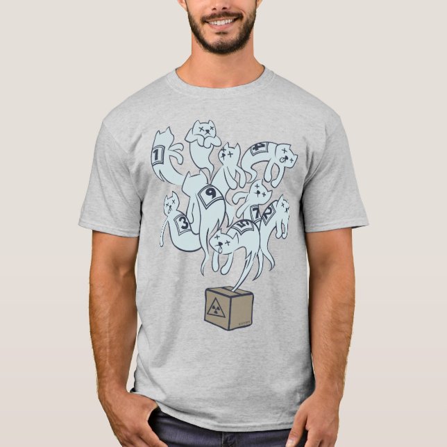 Camiseta Gato de Schrödinger 9 vidas (Anverso)