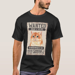 Camiseta Gato de Schrödinger buscado muerto y vivo Gato   F