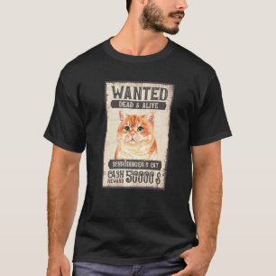 Camiseta Gato de Schrödinger buscado muerto y vivo Gato Fí