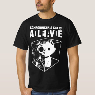 Camiseta Gato de Schrodinger, gato gracioso muerto de cienc