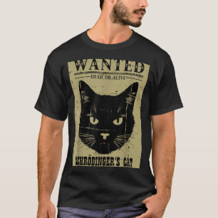 Camiseta Gato de Schrödinger Se Busca Hombres Ciencia Físic