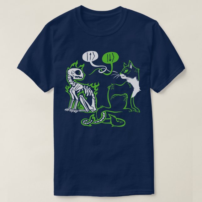 Camiseta Gato de Schrodingers (2) (Diseño del anverso)