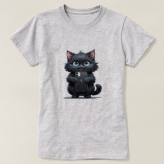 Camiseta Gato de selfie