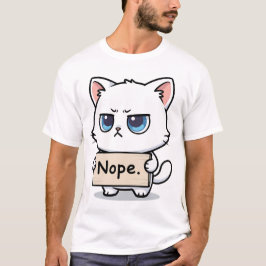 Camiseta Gato de señal de no