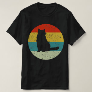Camiseta gato de shorthair retro