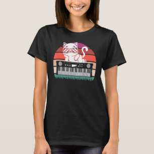 Camiseta Gato de sintetizador vintage retro Synth Vaporwave